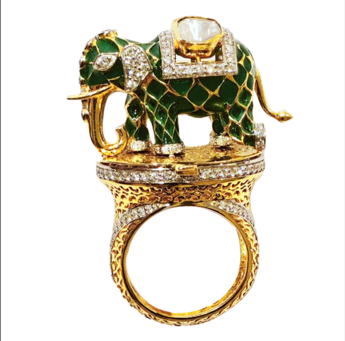 An elephant ring watch for women from JWC’s collection An elephant ring watch for women from JWC’s collection